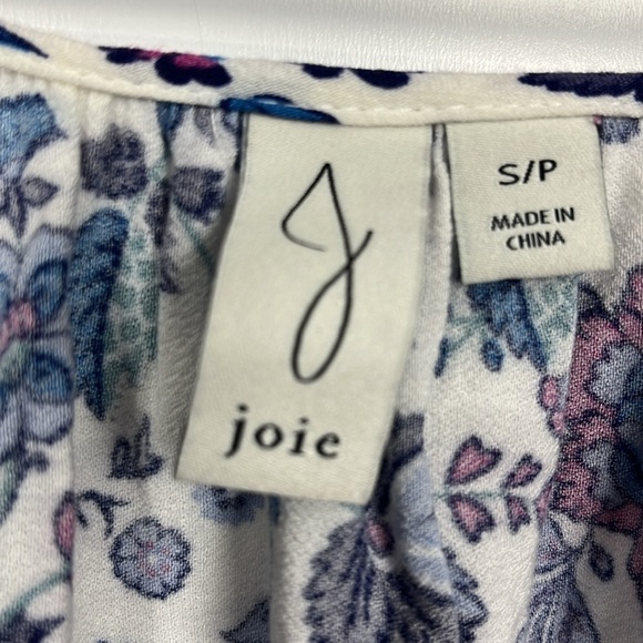 Joie Womens Stretch Waist Pants & Top SP Navy Maroon Floral 100% Viscose Lounge - Picture 8 of 16